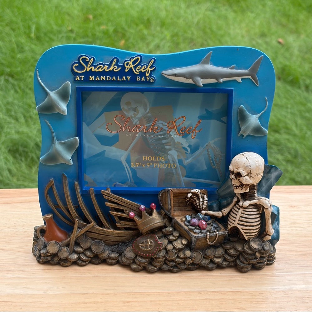 Shark Reef Mandalay Bay Las Vegas Souvenir Picture Frame 3D Pirate